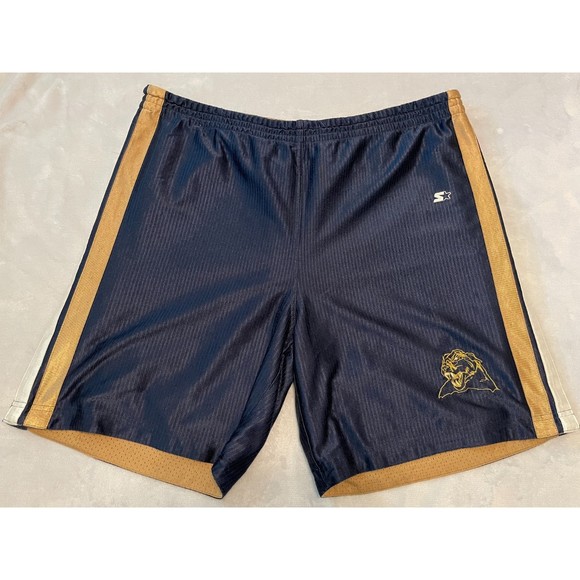 Starter Men's Reversible Shorts Pitt Panthers Blue Gold Size 42 - Picture 1 of 6